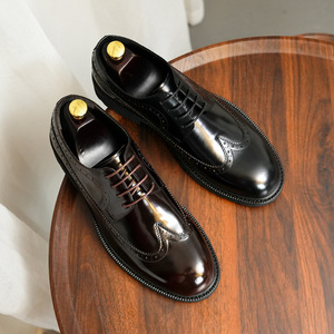 Chaussures Homme en Cuir Véritable de Haute Qualité, Décontractées et Habillées, Antidérapantes, Respirantes et Confortables pour l'Automne - Product Image 2