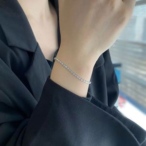 Dylam <b>Iced</b> Out Cubic Zircon Bracelet Sterling Silver 925 Tennis Bracelet Jewelry for Women - Product Image 2