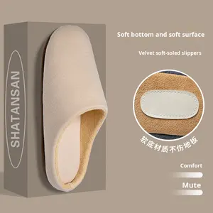 Kış ve Sonbahar Stili Yıkanabilir Sessiz Bayan Terlikleri, Yumuşak Tabanlı, Ev ve İç Mekan Kullanımına Uygun, Pamuktan Üretilmiştir - Product Image 5