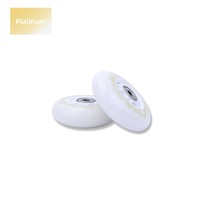 Roues de rechange en gros pour rollers FSK, en PU haute élasticité, design plat, 72/76/80mm, lot de 4 ou 8, directement de l'usine