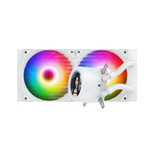 Nuevo diseño, de 240mm <span class=keywords><strong>Cpu</strong></span>, pantalla LCD a todo Color de 1, 2,1 pulgadas, refrigeración por agua con ventilador Argb de 5V, enfriador blanco de agua fuerte para <span class=keywords><strong>Cpu</strong></span> - Product Image 1