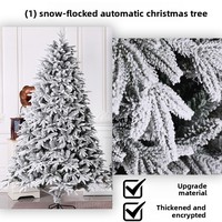 Weihnachtsbaum für Zuhause, beflockt, Schnee-Effekt, groß, modernes Design, Ins-Stil, Weihnachtslandschaft, Dekoration, PE-Simulation, für Innenbereiche