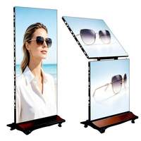 Écran LED portable sur pied, pliable, pour utilisation en intérieur/extérieur, magasins de détail, centres commerciaux, expositions