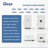 Centrale électrique hors réseau Sunwave 125 kW 265 kWh, groupe électrogène hybride solaire diesel extérieur, 314 Ah LiFePO4 pour zones isolées