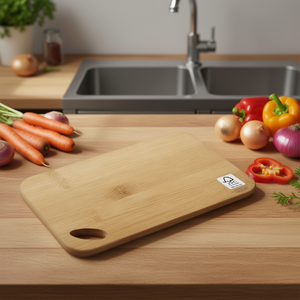 Tabla de Cortar de Bambú con Certificación FSC de 30x20 cm, Tabla de Cocina para Frutas y Verduras - Product Image 3