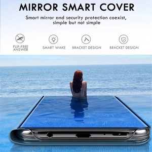 Ốp lưng gương thông minh dạng gập cho <span class=keywords><strong>Samsung</strong></span> Galaxy S21 <span class=keywords><strong>S20</strong></span> S10 S9 S8 Ultra Plus, ốp lưng có giá đỡ dạng gập cho Note 10 9 8 Pro A52 A01 Core M31S - Product Image 3