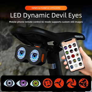 Luz de <span class=keywords><strong>Bicicleta</strong></span> Ojo de Diablo, Lámpara de Motocicleta Ojo de Demonio Controlada por Aplicación, Luz Inteligente <span class=keywords><strong>Bluetooth</strong></span> Personalizable para Motocicleta - Product Image 3