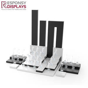 Acrilico controsoffitto orologio espositore trasparente vetrina per la moda orologio da polso serie di presentazione negozio di gioielli - Product Image 3