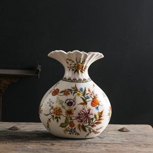 จัดส่งฟรี แจกันเซรามิกสไตล์จีนแบบใหม่ แจกันพอร์ซเลนสไตล์อเมริกันวินเทจ สำหรับใส่ดอกไม้ ตกแต่งบ้าน ห้องนั่งเล่น - Product Image 2