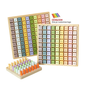 Planche de <span class=keywords><strong>multiplication</strong></span> en bois pour enfants numéro aides pédagogiques cognitives Table de <span class=keywords><strong>multiplication</strong></span> jeu planche d'apprentissage - Product Image 1