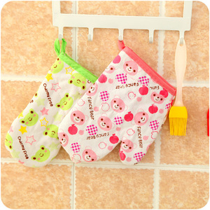 Oven Mitts Heat Resistant Gloves For <b>Microwave</b> Oven Kitchen Baking With Flower Pattern - Product Image 2