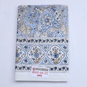 Sábana de algodón orgánico adecuada para hotel y boutique de lujo, bloque de mano impreso con tintes naturales, Sábana suave ecológica - Product Image 3