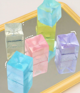 <b>Mini</b> Ice Cube Squeeze Toy Stress Relief Fidget <b>Squishy</b> Ball Soft Elastic Sensory Reusable TPR Kids Graduation Wedding - Product Image 5