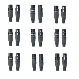 Bộ Chuyển Đổi Dây Cáp Âm Thanh Phích Cắm Cái 3 Chân Chân Đồng Nguyên Chất Hợp Kim Kẽm Cho Micrô Bộ Kết Nối MIC Cannon DMX - Product Image 3