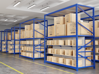 Étagère de rayonnage à capacité de charge élevée, hauteur réglable, connexion par verrouillage de poutre, unité de structure en acier pour stockage en entrepôt