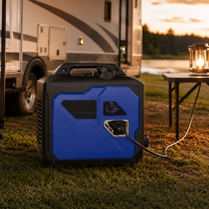 Generador Portátil de Gasolina Confiable con Diseño Silencioso y Cerrado para Acampar, Viajar, Uso Doméstico y en Exteriores - Product Image 1
