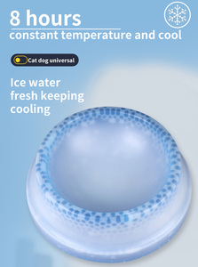 Gel de congélation d'été Cool Fresh Cold Water Cat Dog Pet Frosty Dog Cooling Bowl Chill Out Cooler Dog Water Bowl - Product Image 5