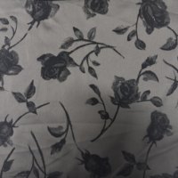 Tissu Flocage TikTok Noir à Fleurs, Toucher Doux et Chute Lourde, pour Robe de Soirée Élégante, Abaya et Vêtements Formels pour Femme