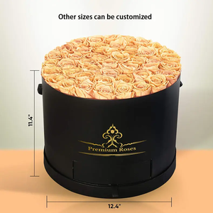 Double Layer Cardboard Round Cylinder <strong>Flower</strong> <strong>Box</strong> With Custom Logo Print I love Mom <strong>Flower</strong> <strong>Box</strong> for Gift - Product Image 5