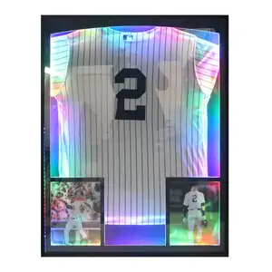 Sports Jersey Display Frame With Remote Control Led Jersey Frame Colorful Light Wire Adjustable Multi-Color