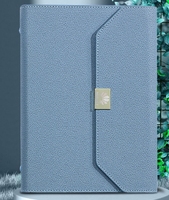 A5 PU cuir cahier à trois feuilles mobiles ensemble cadeau haut de gamme affaires bureau étudiants exquis bloc-notes