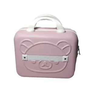 化妆箱旅行准备ABS女士拉链包洗涤和储物化妆包拉杆箱迷你行李箱化妆箱