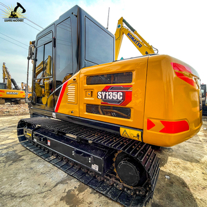 เครื่องที่เชื่อถือได้มีเสียงรบกวนต่ำและเป็น80% ใหม่ Sany SY135มือสองรถขุดที่ใช้สำหรับการจัดสวน - Product Image 5