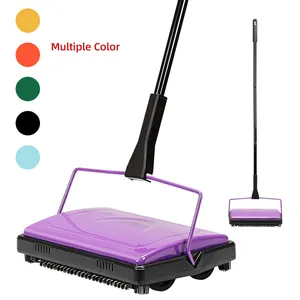 Jesun Fabricante Atacado Cordless Carpet Brush Sweeper Pet Ferramentas de remoção do cabelo Empurre Manual Carpet Sweeper Cleaner