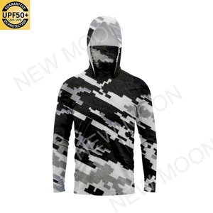 Sweat-shirt à capuche de pêche personnalisé à manches longues avec protection solaire par sublimation, séchage rapide, anti-UV UPF50+ - Product Image 2