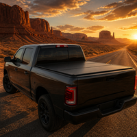 Couverture de benne rigide pliable en trois parties, profil bas, montage encastré, sans perçage, étanche pour Dodge Ram 1500 OEM ODM