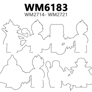 WM6177-6183 Crilin Tenshinhan Yamcha Son Gohan Goku Androide Vegeta Jiren Kefla Hit Zamasu Blocchi da Costruzione Collezionabili Giocattoli per Bambini - Product Image 3