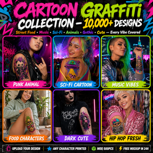 Tatuajes Temporales Realistas en 3D con Diseño de Grafiti Urbano, Resistentes al Agua, de Larga Duración, Ecológicos, de Papel Blanco, Diseño Personalizado - Product Image 2