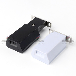 Heavy Duty Cabinet <b>Door</b> Rebounder H039 Black White ABS Plastic Minimalist Design Easy Installation For Large Cabinet <b>Doors</b> - Product Image 1