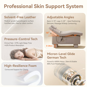 Lit SPA Électrique de <span class=keywords><strong>Massage</strong></span> à Température Constante Chauffante, Relevable Globalement et Micro-Finissant, Vente Directe Usine - Product Image 4