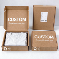Boîte d'expédition personnalisée avec logo imprimé recto-verso, boîtes en papier recyclables, emballage pour cosmétiques, cadeaux, entreprise