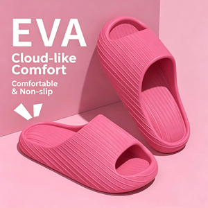 Pantuflas Suaves y Transpirables Personalizadas de EVA con Logotipo, Chancletas OEM ODM, Sandalias Cloud con Logotipo Personalizado - Product Image 1