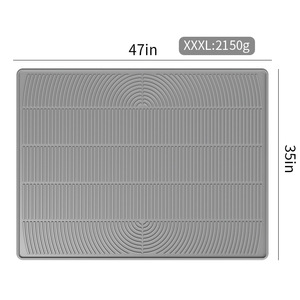 <span class=keywords><strong>Tapis</strong></span> en silicone Petop pour <span class=keywords><strong>litière</strong></span> de <span class=keywords><strong>chat</strong></span>, anti-fuite, en forme de patte, tampon de récupération des litières, imperméable, facile à nettoyer, attrape-litières pour chats d'intérieur - Product Image 5