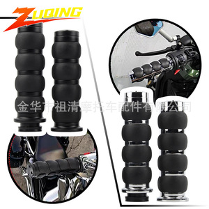 Poignées de guidon de moto Aoran en alliage de zinc noir, universelles, adaptées aux poignées d'assistance au guidon de style rétro Harley - Product Image 1