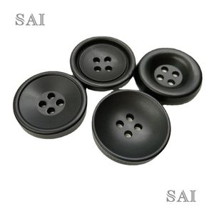 Yeni reçine siyah mat geleneksel ince kenarlı kase düğmeler reçine takım düğmeleri - Product Image 3