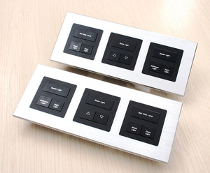 Personalice el hotel inteligente Modbus de lujo de 12V DC RS485 con paneles de interruptores de cabecera - Product Image 3