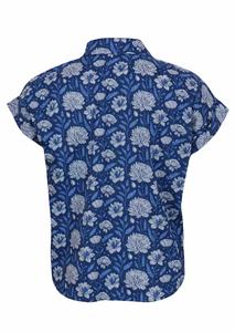 Haut décontracté ample pour femmes en coton 100% avec col en V, tissu léger et respirant, parfait pour l'été au quotidien - Product Image 4