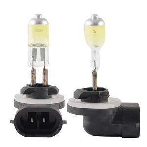 Custom 2 Pieces Set Auto Halogen Headlight 12V 27W Pgj13 881 Halogen Car Bulb Yellow