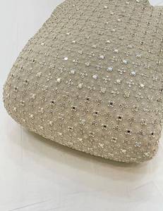 Tissu en Chiffon Pur Brodé à la Main avec Perles, Idéal pour Robes de Mariée – Disponible en Gros - Product Image 3