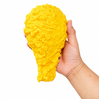 Jouet Squishy Géant en Forme de Cuisse de Poulet, Réaliste, Effet Frit, à Remontée Lente, en TPR, Anti-Stress, Jouet Sensoriel Unisexe à Partir de 14 Ans