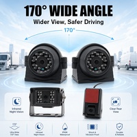 Système DVR mobile 4 canaux AHD 1080P avec 4G, GPS et Wi-Fi pour camions, bus et systèmes de suivi de flotte de véhicules - Kit MDVR 4 canaux