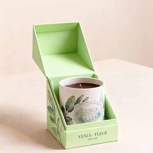 Hộp nến bao bì hộp cho nến bao bì hộp nến cứng nhắc Hộp May cứng nhắc hộp nến với mô hình sóng - Product Image 6