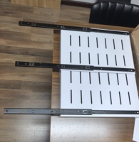 Tiroir de rangement coulissant en acier au carbone de 32-52 cm, extensible et fabriqué avec précision, idéal pour cuisine et garde-manger - Offre Spéciale