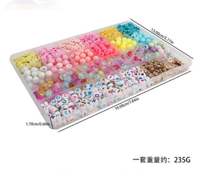Kit de Fabricación de Pulseras de Cuentas para Niños, Cuentas de Letras en Colores Pastel, Set de Manualidades de Joyería - Product Image 3