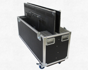 Nhôm <span class=keywords><strong>LCD</strong></span> LED Plasma TV tùy chỉnh trường hợp khó khăn <span class=keywords><strong>ATA</strong></span> kép hai TV Road trường hợp 55 chuyến bay trường hợp - Product Image 2