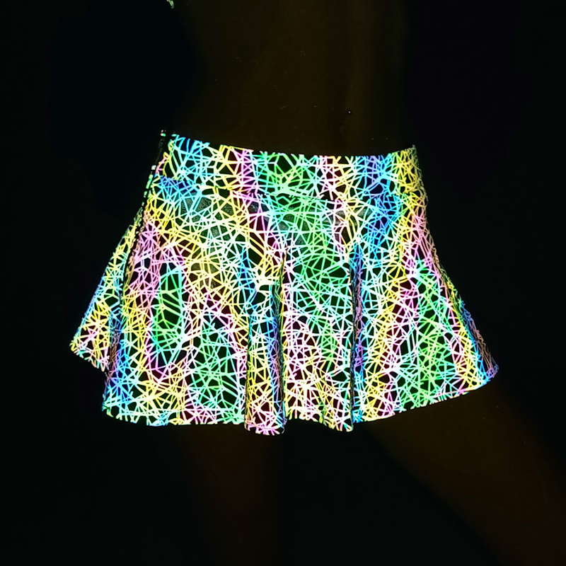 Women Ladies Girl Wearing Beach Bikini Pieces Set Reflective